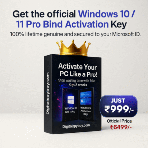 Get the official Windows 10 / 11 Pro Bind Activation Key that’s 100% lifetime genuine and secured to your Microsoft ID.