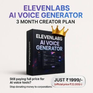🎙 ELEVENLABS AI VOICE GENERATOR – 3-MONTH CREATOR PLAN